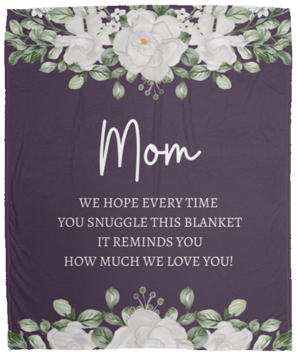 Mom Flower Blanket | Mother's Day Gift