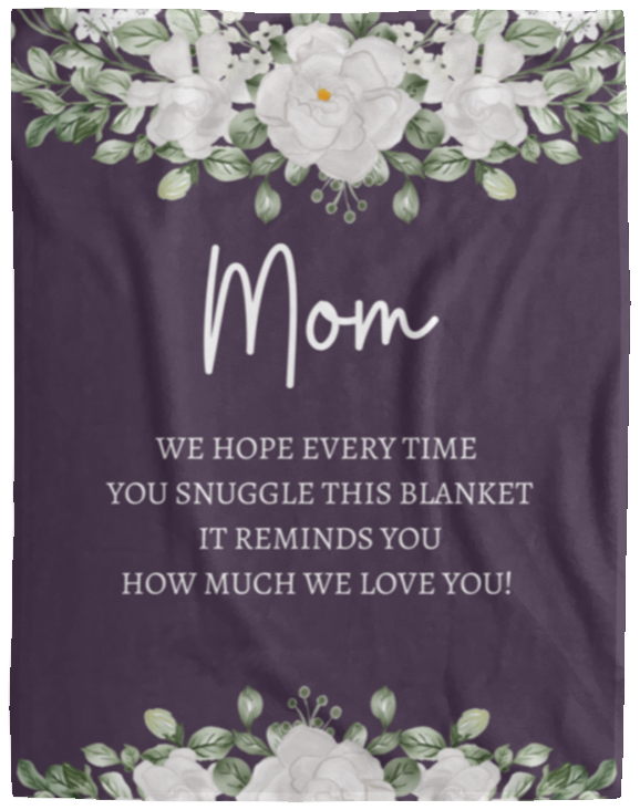 Mom Flower Blanket | Mother's Day Gift