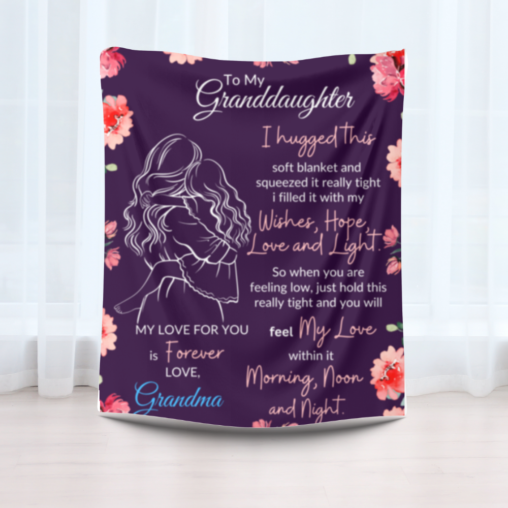 Granddaughter Sweet Words Blanket