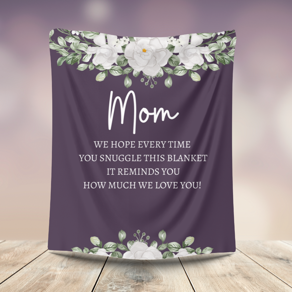 Mom Flower Blanket | Mother's Day Gift