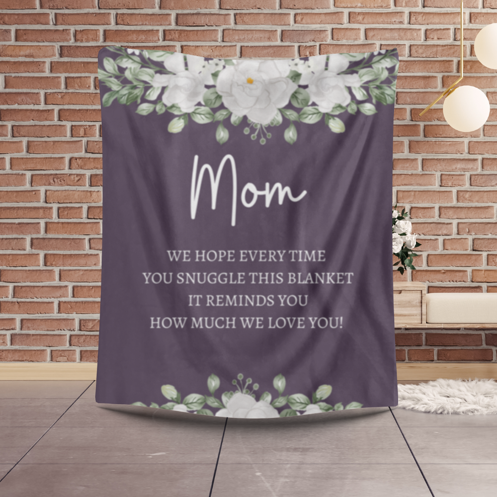 Mom Flower Blanket | Mother's Day Gift