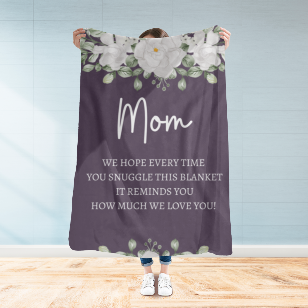 Mom Flower Blanket | Mother's Day Gift