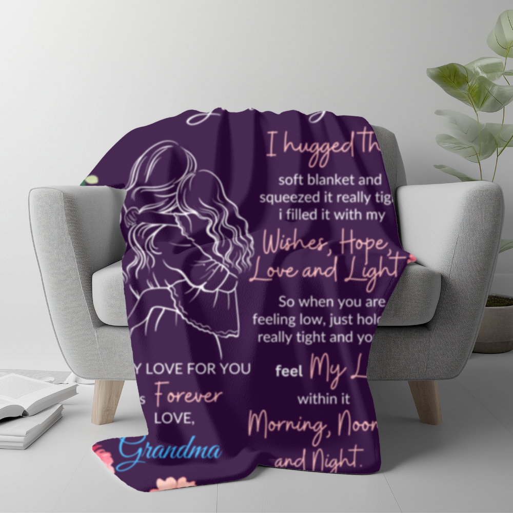 Granddaughter Sweet Words Blanket