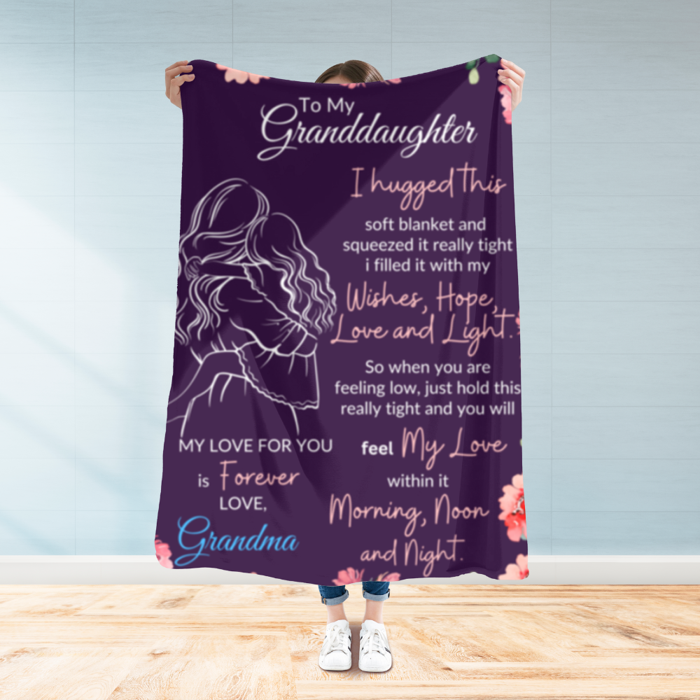 Granddaughter Sweet Words Blanket